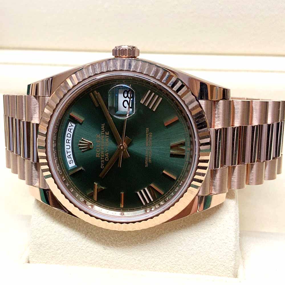 Day-Date 40 ‘'Green Dial’’ Rose Gold